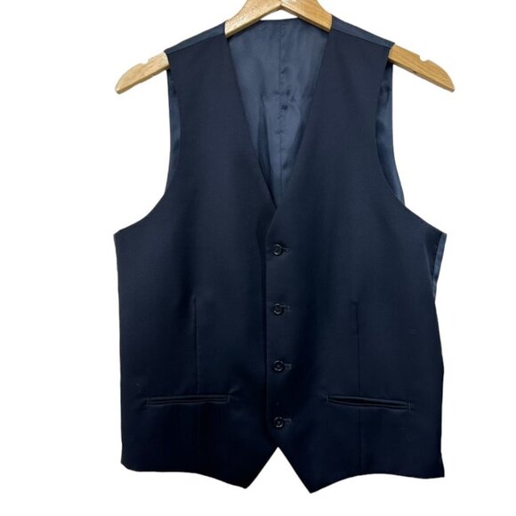 Alfani Men's Solid Suit Vest, Navy, 40 Slim - Picture 1 of 5